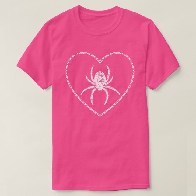 Camiseta rosa del corazón (Diseño del anverso)