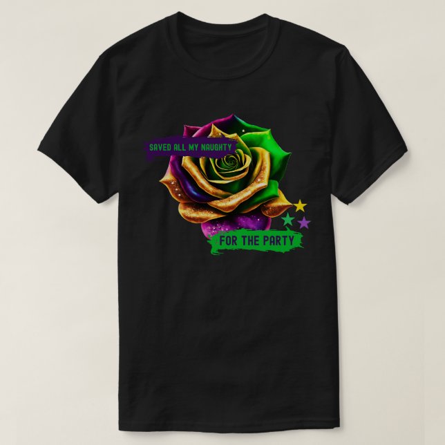 Camiseta Rosa del Desfile de Oro Verde Morado TShirt (Diseño del anverso)