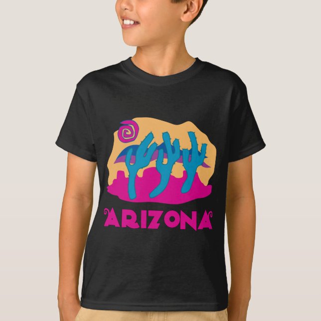 Camiseta Rosa del desierto de Arizona (Anverso)
