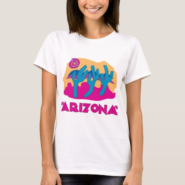 Camiseta Rosa del desierto de Arizona (Anverso)