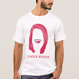 Camiseta rosa del doblador de género
