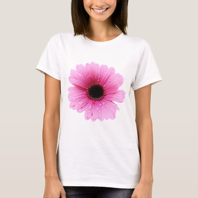 Camiseta Rosa del Gerbera - margarita (Anverso)
