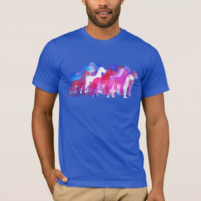 Camiseta rosa del grupo Modern Great Dane (Anverso)
