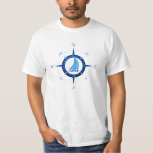 Camiseta Rosa del velero y de compás