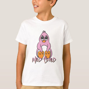 Camiseta Rosa del WC del pingüino