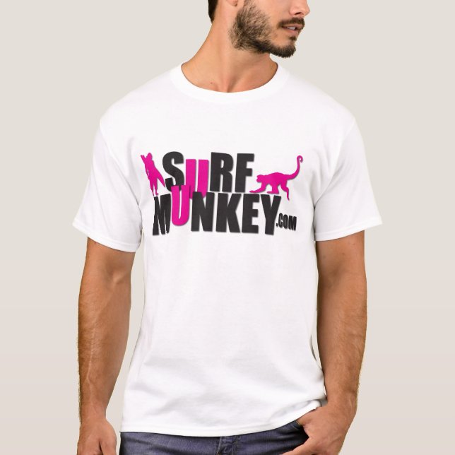 Camiseta Rosa - diseño #2 de la cartelera de Munkey de la (Anverso)
