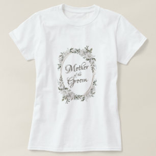Camiseta Rosa Dorada Oval Antiguo para la Madre del Novio