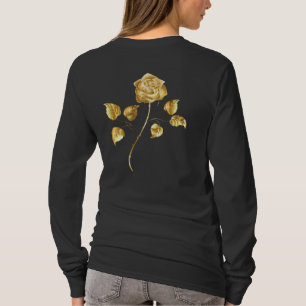 Camiseta Rosa dorada ( rosa de oro )