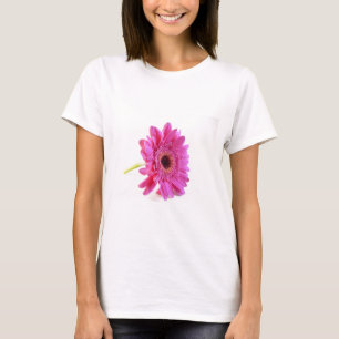 Camiseta rosa en blanco