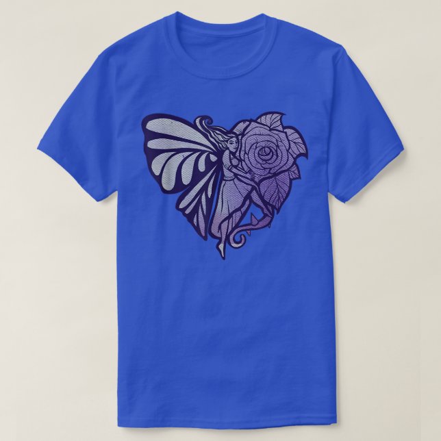 Camiseta Rosa Fairy Garden (Diseño del anverso)
