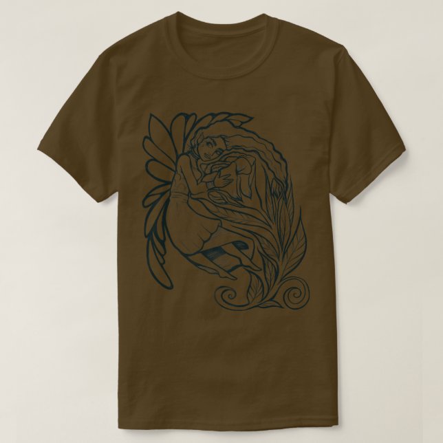 Camiseta Rosa Fairy Goddess Art (Diseño del anverso)