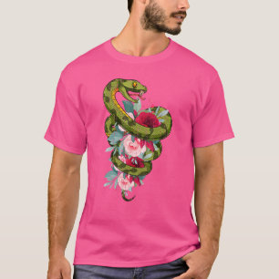 Camiseta Rosa Flores Reptile Keeper Animal Mascota Predator