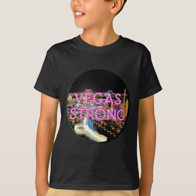 Camiseta Rosa fuerte de Vegas (Anverso)