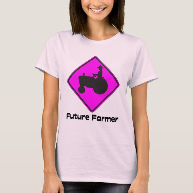 Camiseta Rosa futuro del granjero (Anverso)