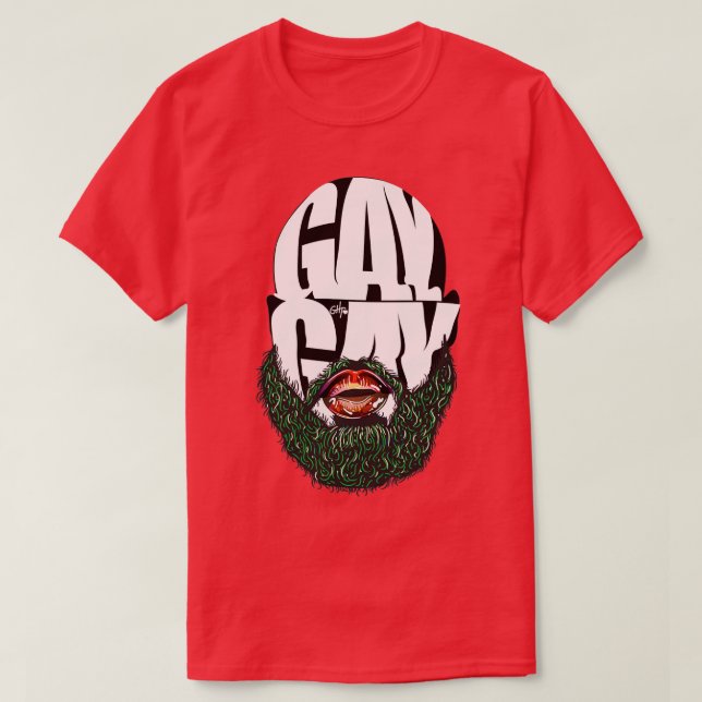 Camiseta Rosa GAY 1 (Diseño del anverso)