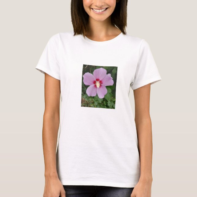 Camiseta Rosa Hibiscus Womans (Anverso)