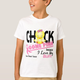 Camiseta Rosa ido polluelo para mi cáncer de la tía pecho