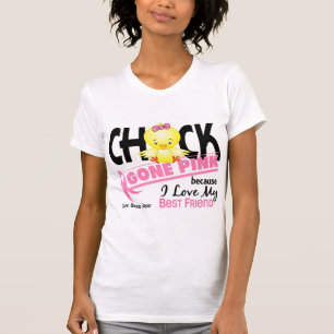 Camiseta Rosa ido polluelo para mi cáncer de pecho del