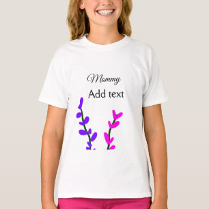 Camiseta Rosa lavanda púrpura día de la madre regalo de mam