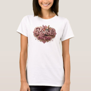 Camiseta rosa limpia ROSE ALL DAY