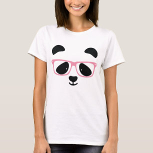 Camiseta Rosa lindo de la panda