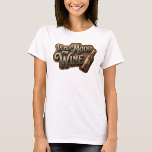 Camiseta rosa llamativa IN THE MOOD FOR WINE
