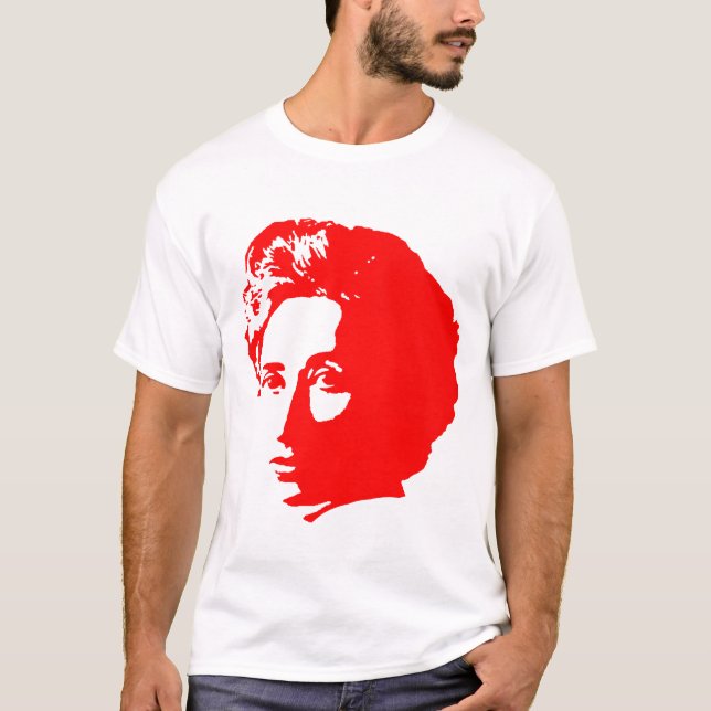 Camiseta Rosa Luxemburg con cita (Anverso)