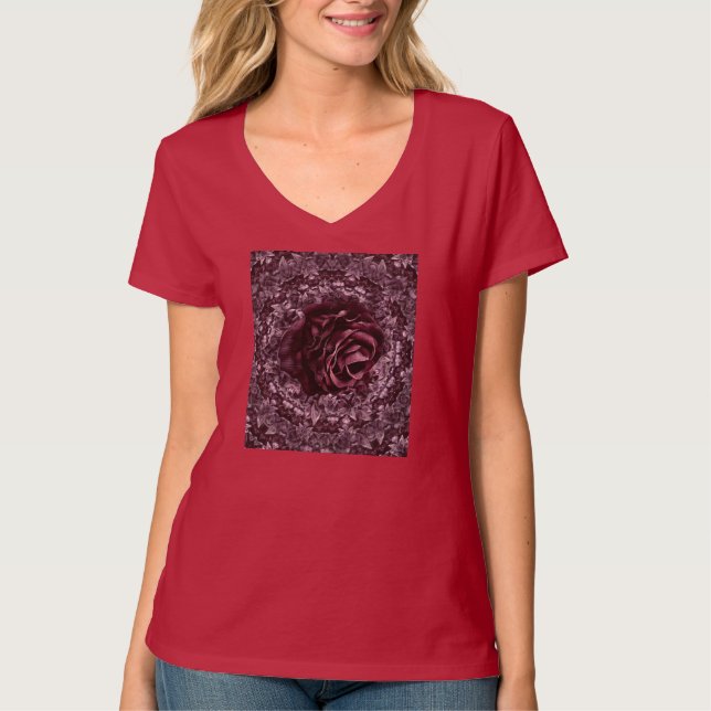 Camiseta Rosa Mandala (Anverso)