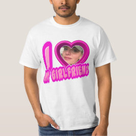 Camiseta Rosa Me Encanta La Foto De Mi Novia Personalizada