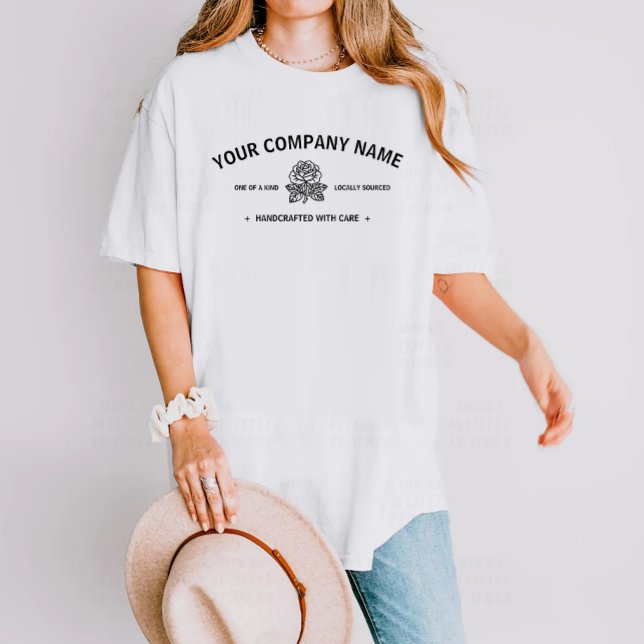 Camiseta Rosa moderno | Compañía de nombres de negocios Bla (Subido por el creador)