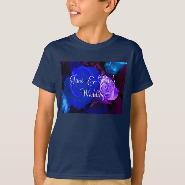 Camiseta Rosa morado azul (Anverso)
