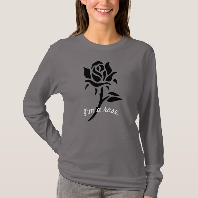 Camiseta Rosa negro (Anverso)
