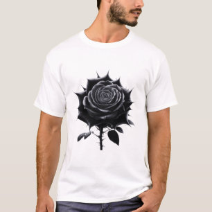 Camiseta rosa negro