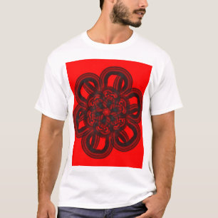 Camiseta rosa negro