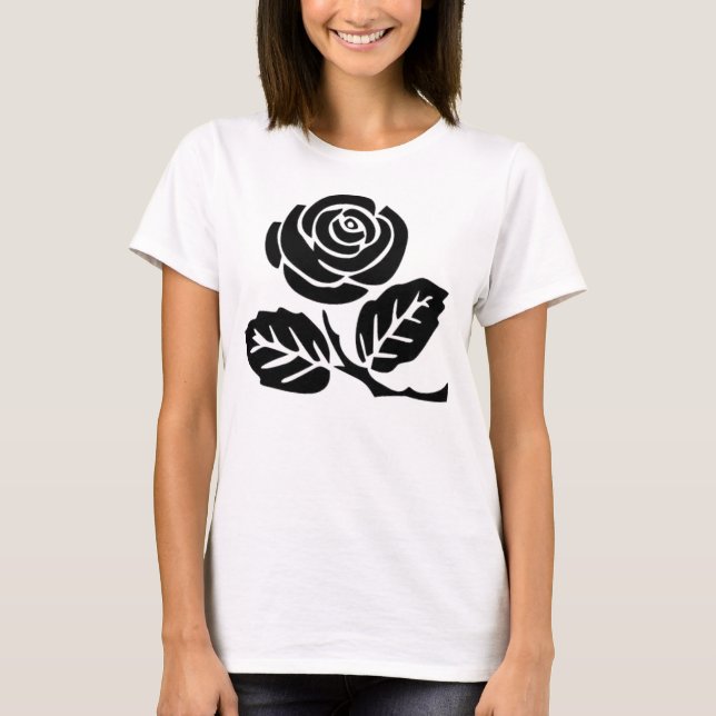 Camiseta rosa negro anarquista superior (Anverso)