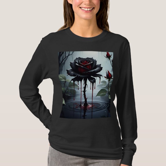 Camiseta Rosa negro de Eerie (Anverso)