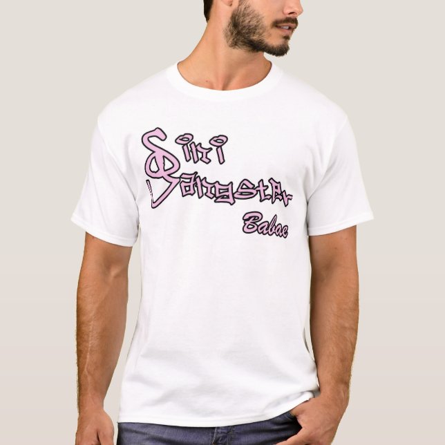 Camiseta rosa/negro de los babae del sg (Anverso)