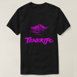 Camiseta Rosa Neón Monte Teide Volcán Tenerife 