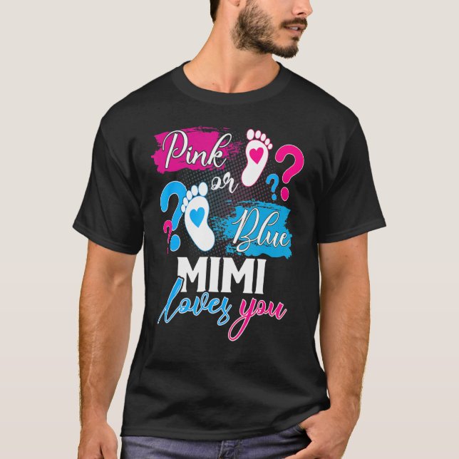 Camiseta Rosa O Azul Mimi Ama A Su Bebé Género Reval Par (Anverso)