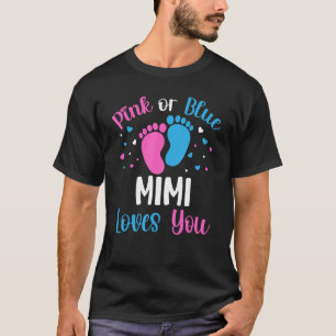 Camiseta Rosa O Azul Mimi Ama A Tu Género Revelar Bebé Sho
