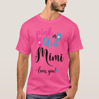 Camiseta Rosa O Azul Mimi Te Ama Género Revelar Bebé Ann