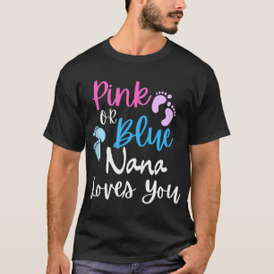 Camiseta Rosa O Azul, Nana Te Ama Anuncio De Revelación De 