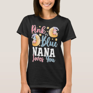 Camiseta Rosa o Azul Nana Te Ama Vaca Dormilona Bebé Sexo