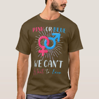 Camiseta Rosa O Azul No Podemos Esperar Conocer Al Fiesta G