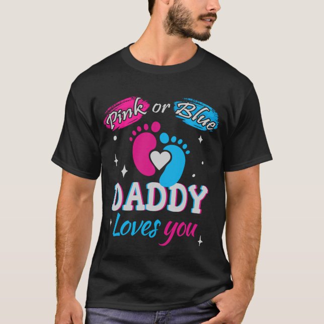 Camiseta Rosa o azul, papá te ama (Anverso)