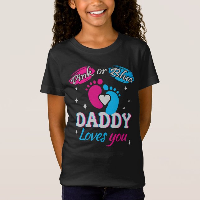 Camiseta Rosa o azul, papá te ama (Anverso)