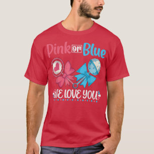 Camiseta Rosa O Azul Te Amamos Bebé Futuros Padres Género