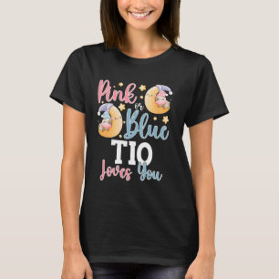 Camiseta Rosa o Azul Tio te Ama Vaca Dormilona Bebé Género