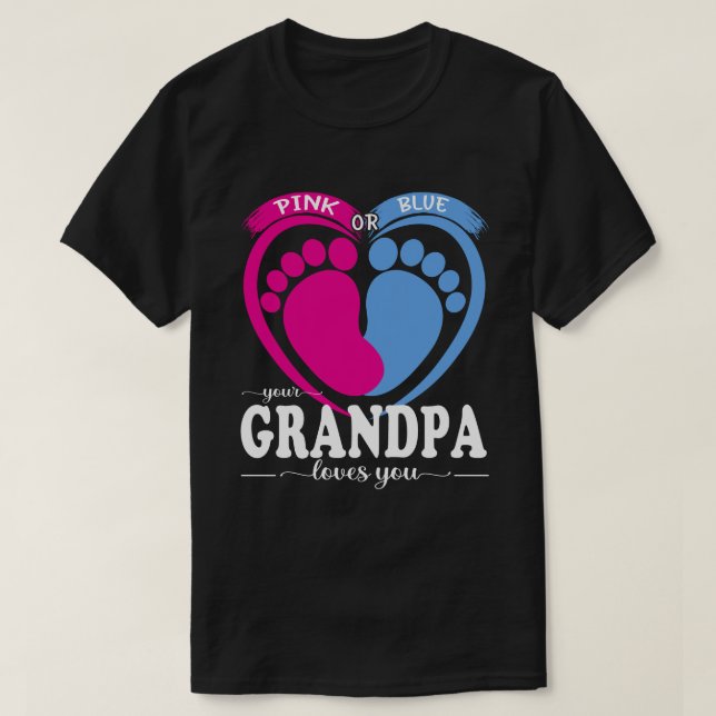 Camiseta Rosa O Azul: Tu ABUELA Te Ama Revelación De Género (Diseño del anverso)