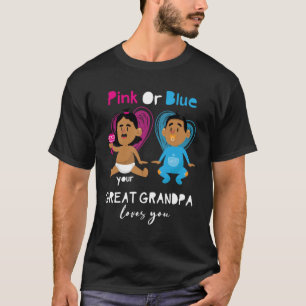 Camiseta Rosa o Azul Tu Bisabuelo Te Ama  Género 